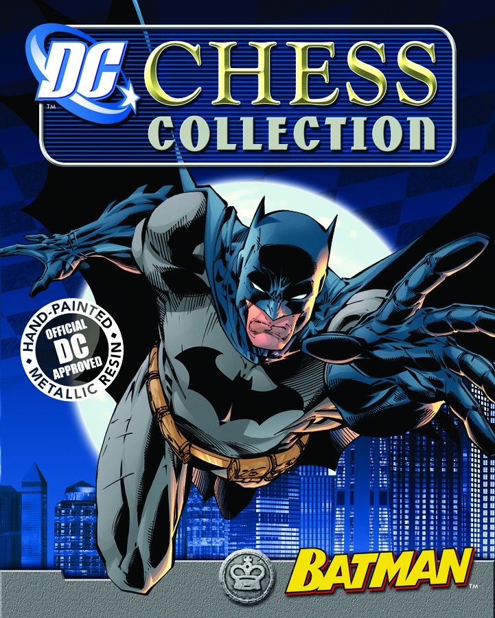 DC SUPERHERO CHESS FIG COLL MAG #1 BATMAN WHITE KING
