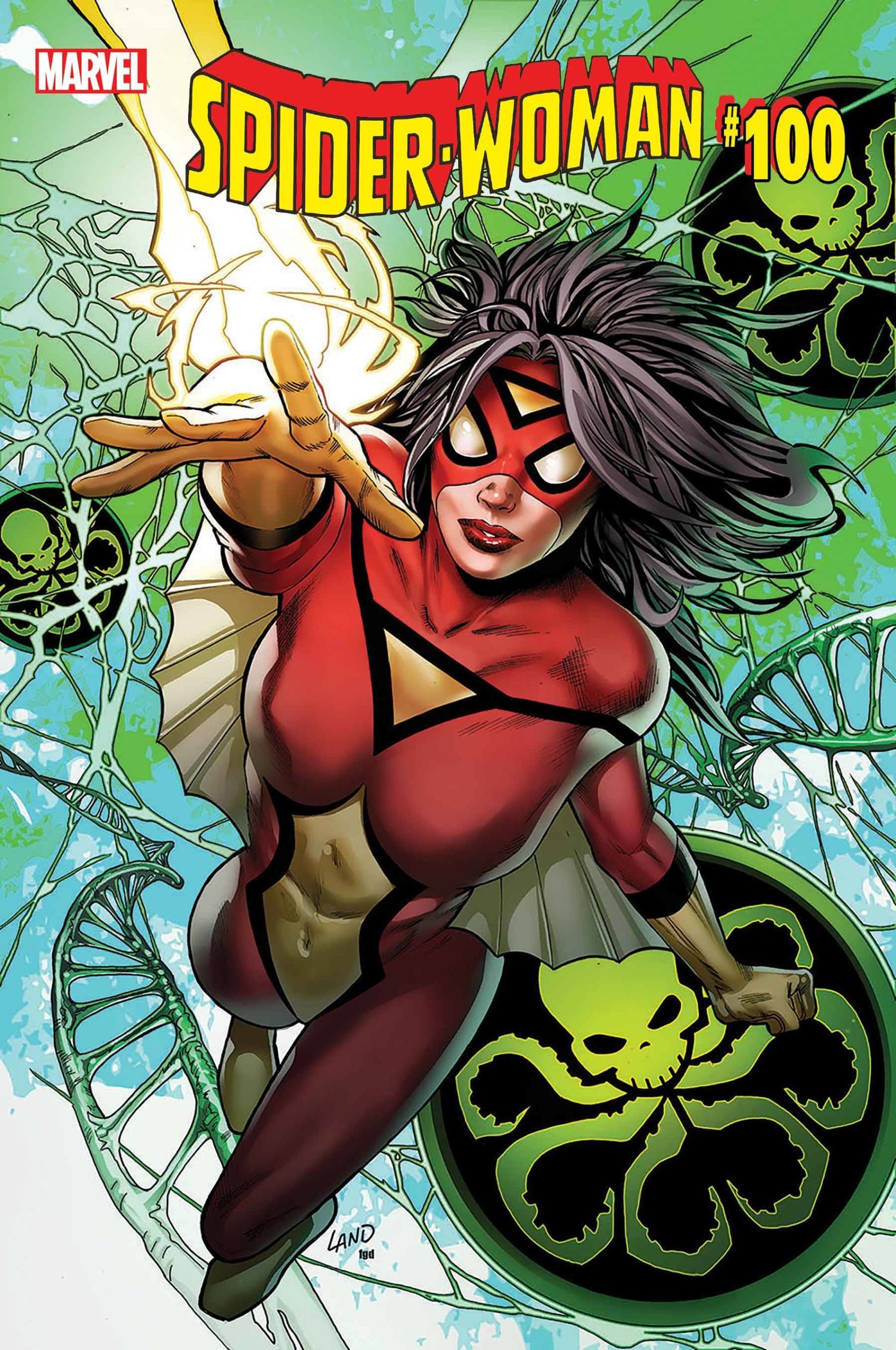 SPIDER-WOMAN #100 ds GREG LAND POSTER
